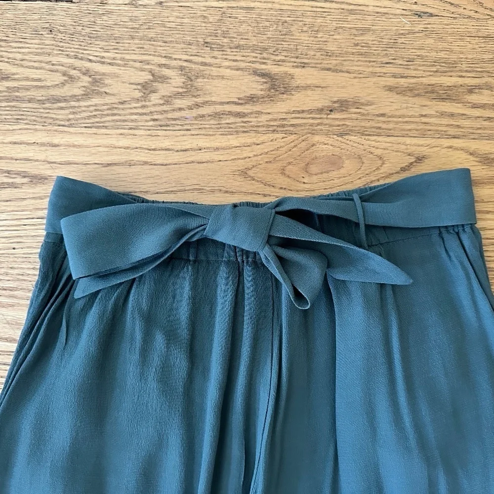Aritzia Wilfred High-Waist Wide-Leg Ankle Linen-Blend Pant (Size XS)
